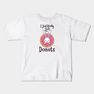 I just really love donuts Kids T-Shirt